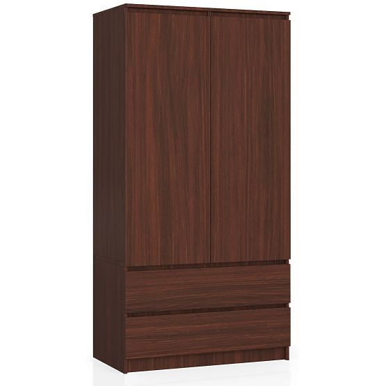 SZEKRÉNY S 90 cm 2 AJTÓ 2 FIÓK PK WENGE