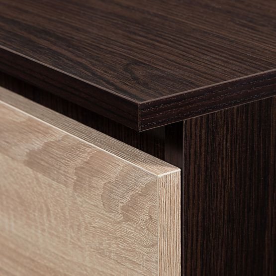 SZEKRÉNY S 90 cm 2 AJTÓ 2 FIÓK PK WENGE / SONOMA