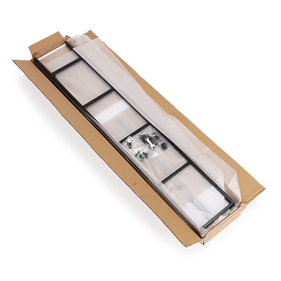 Széles, modern, 5 polcos fa LOFT polc