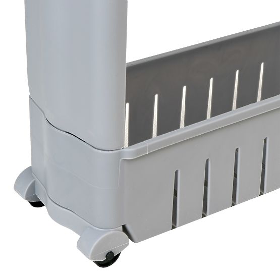 Szürke konyhai fürdőszobai polc 4 szintes Osmera