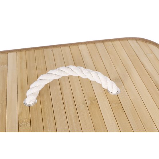 Természetes bambusz szennyestartó 2 rekesszel