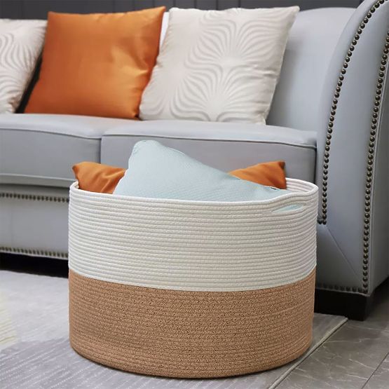 Természetes BOHO kosár - 55 cm