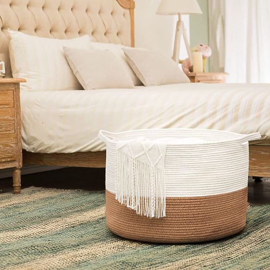 Természetes BOHO kosár - 55 cm