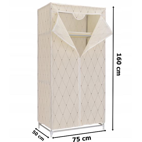 Textil szekrény Gaja Vitto - bézs