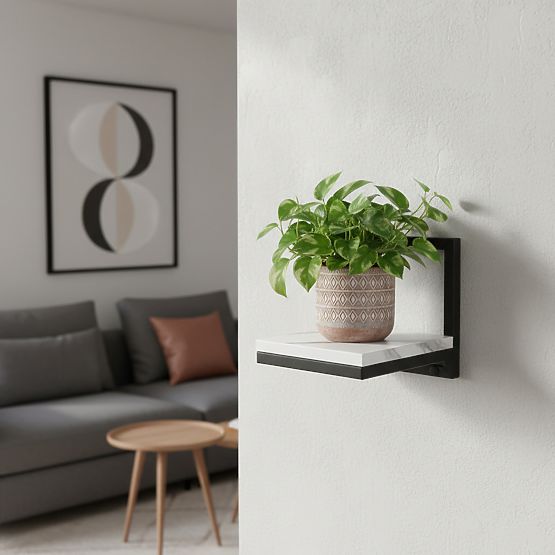 TORGET FALI VIRÁGTARTÓ FEHÉR MÁRVÁNY