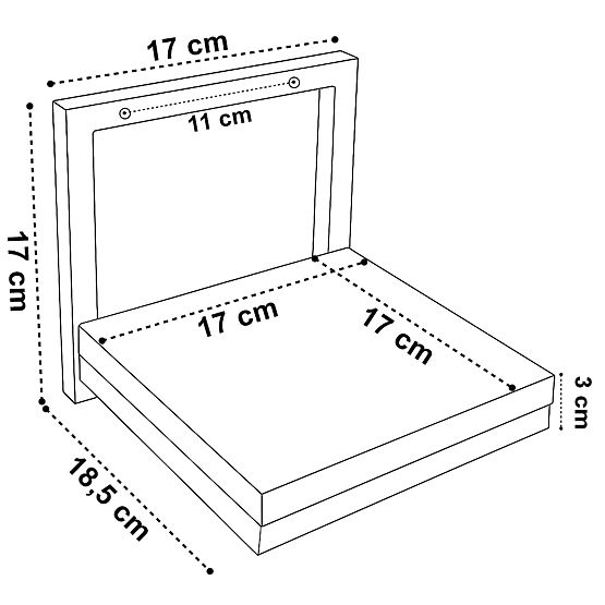 TORGET FEKETE MÁRVÁNY FALI VIRÁGTARTÓ