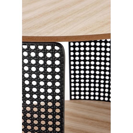 TRAFICA dohányzóasztal természetes/fekete