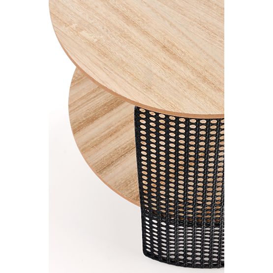 TRAFICA dohányzóasztal természetes/fekete (1p=1db)