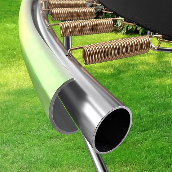 Trambulin hálóval és létrával HENZEN 244 cm kék FT 8