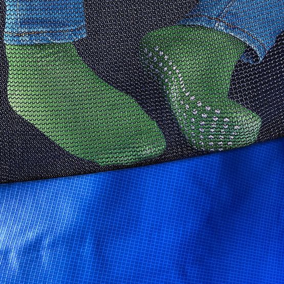 Trambulin hálóval és létrával HENZEN 244 cm kék FT 8