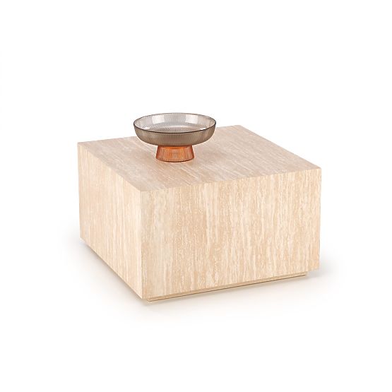 TRAVERTINO KWADRAT doh�e1nyz�f3asztal, travertin (1p=1ks)