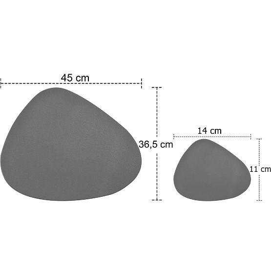 TRIVAL GREY asztali alátét készlet