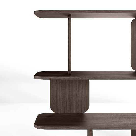 Tulumo 200 cm-es polc, lekerekített, Villa dió