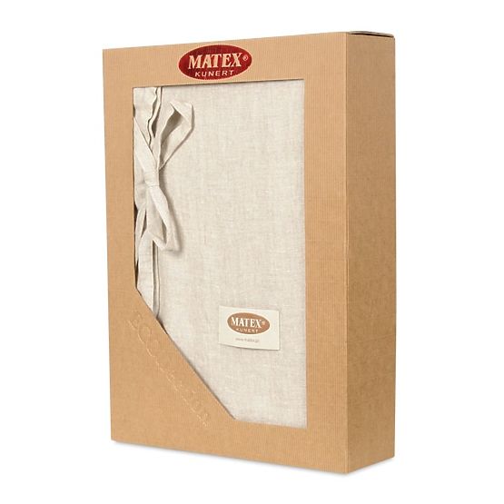 Len ágynemű 160x200 + 2x 70x80 természetes