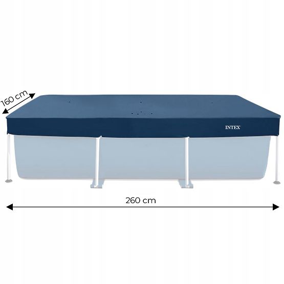 Védő takaró fólia keretes medencéhez 2,6x1,6m Intex 28036