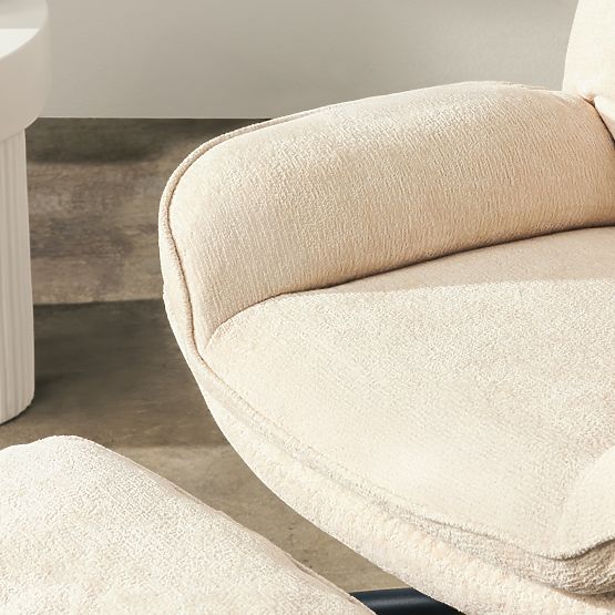 Verano forgószék lábtartóval, bézs