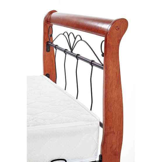 VERONICA ágy 90 cm antik cseresznye/fekete (4p=1db)