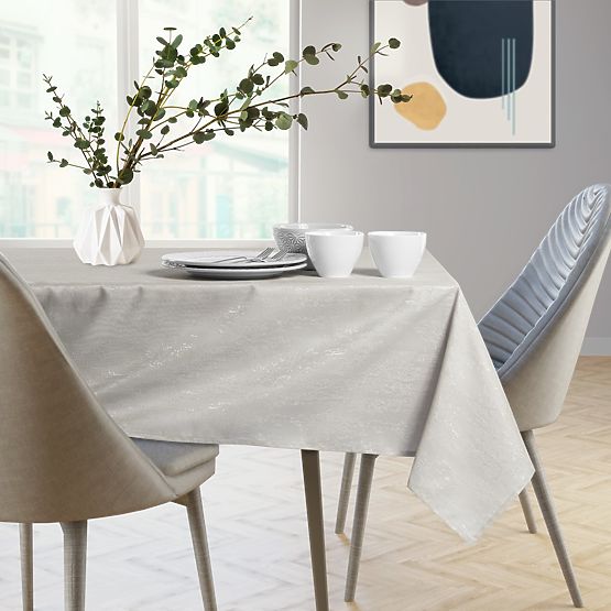 VESTA asztalterítő krémszínű dombornyomott modern minta 30x140 ameliahome