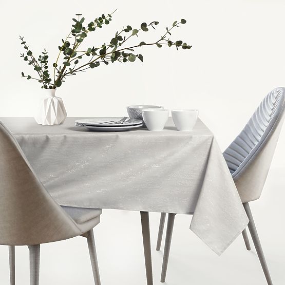 VESTA asztalterítő krémszínű dombornyomott modern minta 30x140 ameliahome
