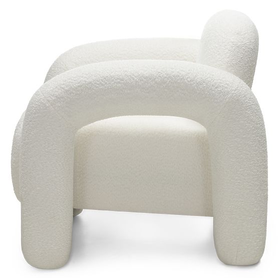 Vico relaxációs szék, krémszínű boucle