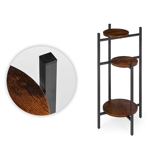 Virágállvány, dekoráció, 3 szintes, loft ModernHome