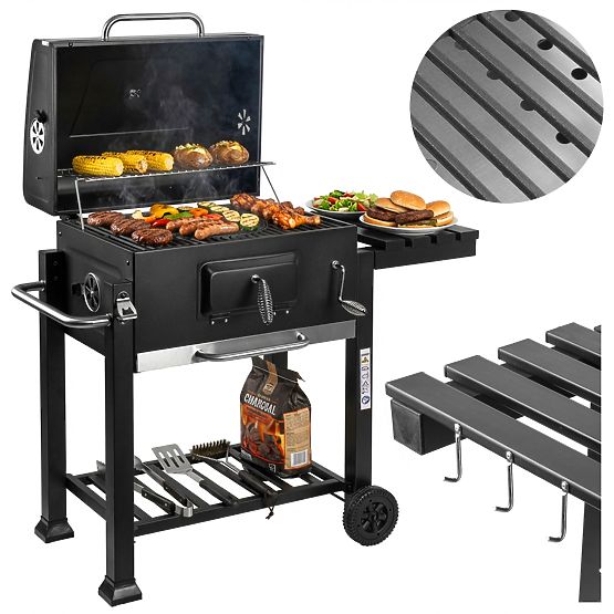 VULCAN kerti szén grill öntöttvas ráccsal