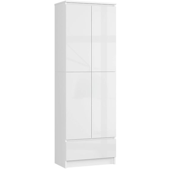 ZÁRT KÖNYVESSZEKRÉNY R60 2D 1SZ CLP PK FEHÉR/ FEHÉR FÉNYES