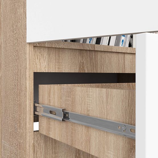 ZÁRT POLC R60 2D 1SZ CLP PK SONOMA TÖLGY / FEHÉR