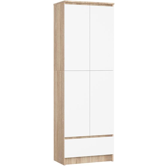 ZÁRT POLC R60 2D 1SZ CLP PK SONOMA TÖLGY / FEHÉR