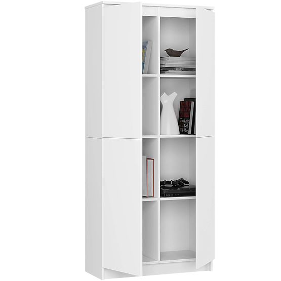 ZÁRT POLC R80 2D 8P CLP FEHÉR