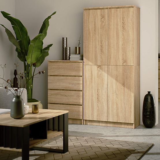 ZÁRT POLC R80 2D 8P CLP SONOMA TÖLGY