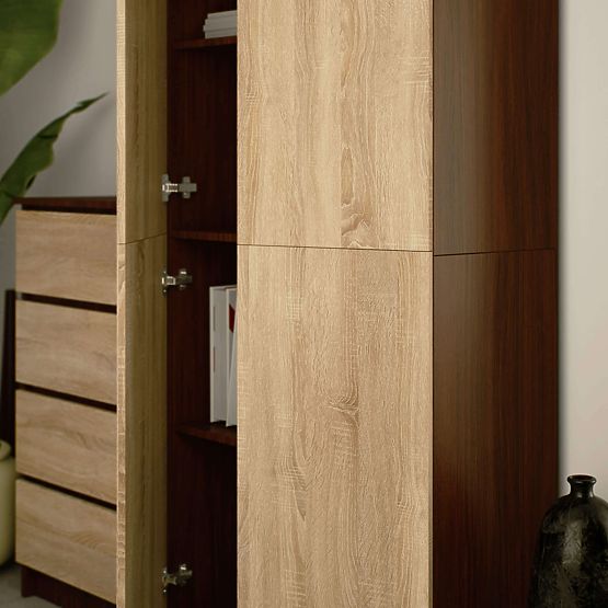 ZÁRT POLC R80 2D 8P CLP WENGE / SONOMA