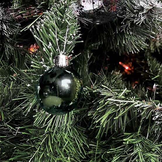 ZÖLD KARÁCSONYI GÖMBÖK 34 DB SYSD1688-027