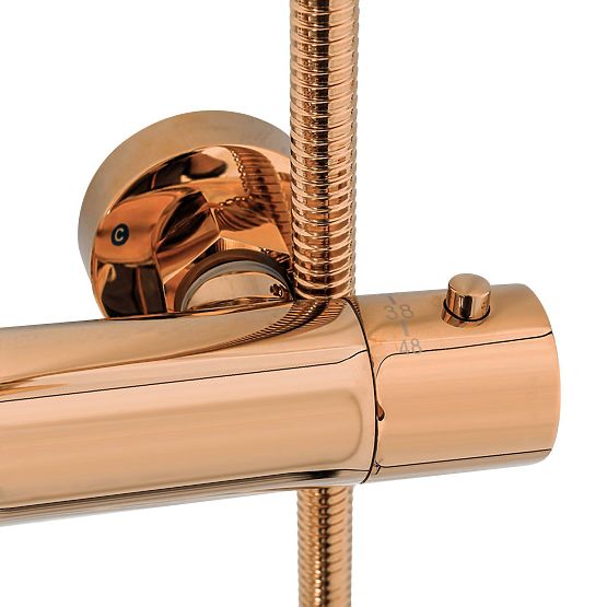 Zuhanykészlet termosztáttal Rea Lungo Réz