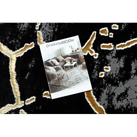 ALLURE 1967 Márvány szőnyeg - Strukturált, stílusos, glamour fekete/arany, F.H.Kabis