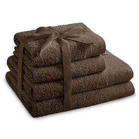 AMARI törölköző - AMELIAHOME barna szín klasszikus stílus 2*70x140+2*50x100 AmeliaHome