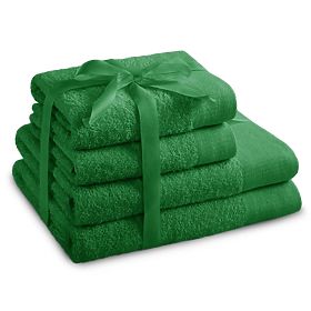 AMARI törölköző - AMELIAHOME klasszikus stílus palackzöld színben 2*70x140+2*50x100 AmeliaHome