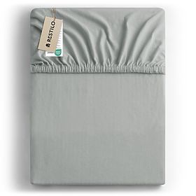 AMBER gumis lepedő szürke szín klasszikus stílus jersey anyag 200-220x200 DecoKing