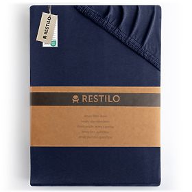 AMBER lepedő tengerészkék szín klasszikus stílus jersey anyag 220-240x220 DecoKing