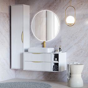 Andrea 80 cm-es kerek, LED világítással ellátott, páramentes függő tükör