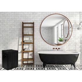 Bambusz szennyestartó fedéllel 100L fekete