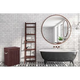 Bambusz szennyestartó fedéllel 100L wenge