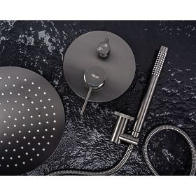 Beépíthető zuhanykészlet Rea Lungo Grip Titan + BOX, Rea