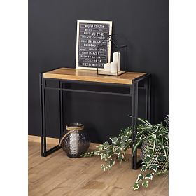 BOLIVAR KN1 konzol arany tölgy / fekete (1p=1db)