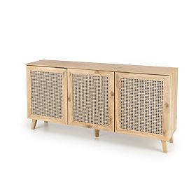 BORNEO KM-1 komód artisan tölgy/fekete