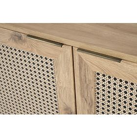 BORNEO KM-2 komód artisan tölgy/fekete