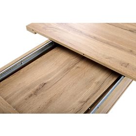 BRANDON kihúzható asztal 160-200/90 cm tölgy wotan/fekete (2p=1ks)