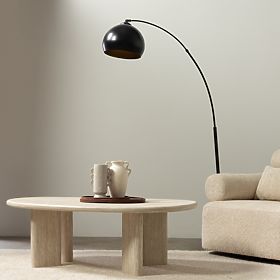 Cameron dohányzóasztal 130 cm, travertin