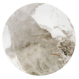 CECILIA_S dohányzóasztal fehér márvány / szürke / arany (2p=1ks)