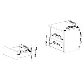 CL1 PK KOMÓD ARTISAN TÖLGY / SZÜRKE
